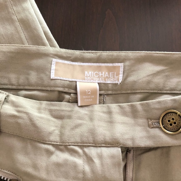 MICHAEL KORS KHAKI ANKLE LENGTH PANTS - Picture 2 of 9